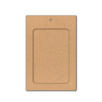 Porte badge kraft A6 simple personnalisable par impression numérique