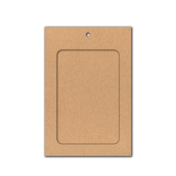 Porte badge kraft A6 simple personnalisable par impression numérique