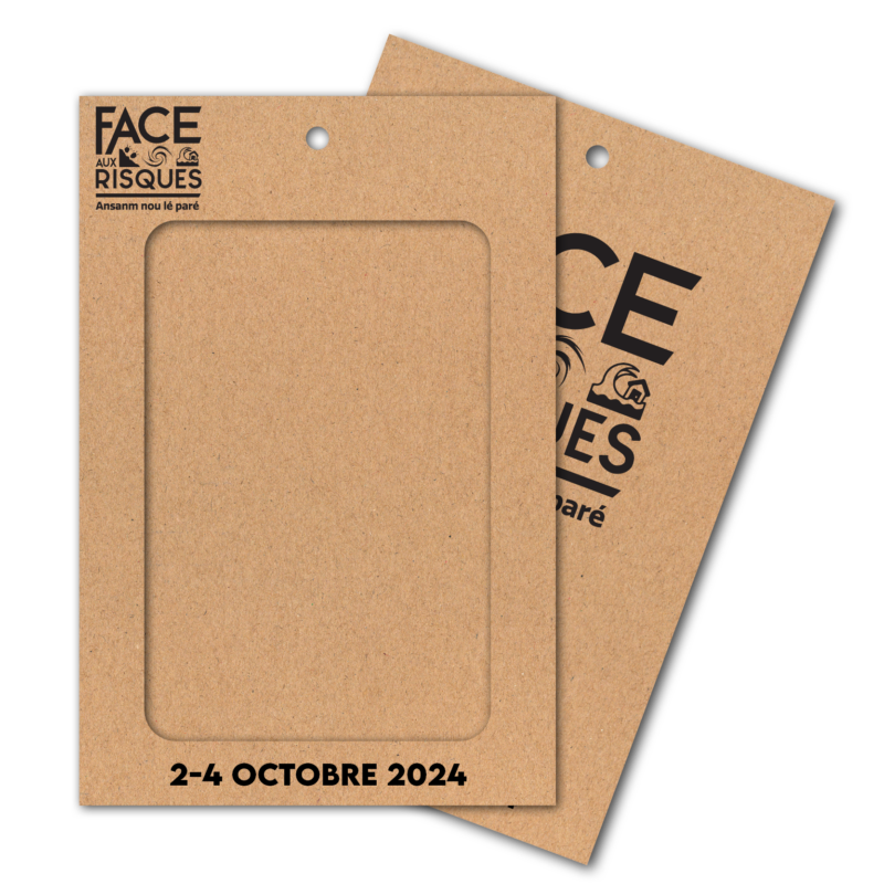 Porte badges en kraft écoresponsable