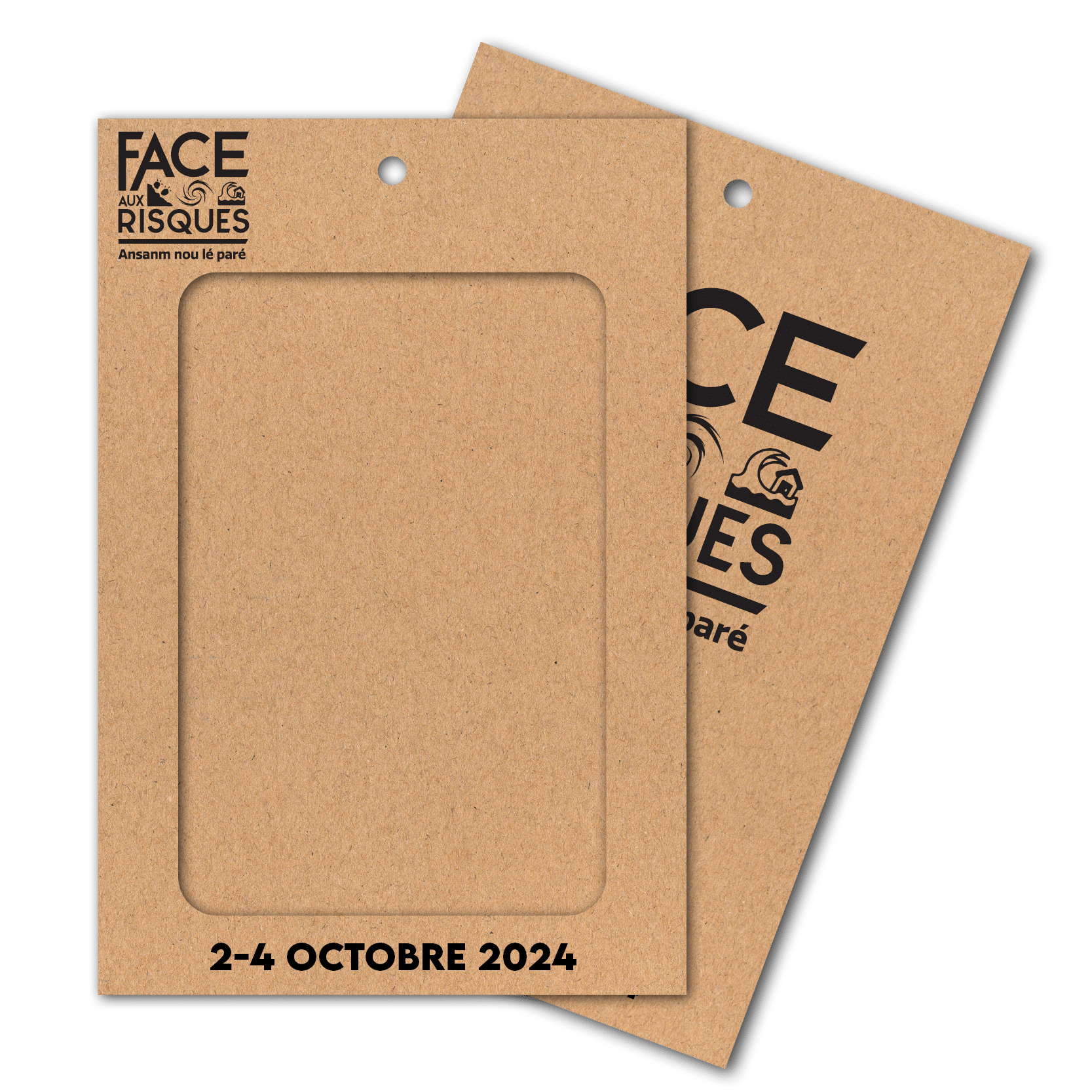 Porte badges en kraft écoresponsable