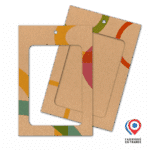 Porte-badges en Kraft - A6 - Personnalisable - Français