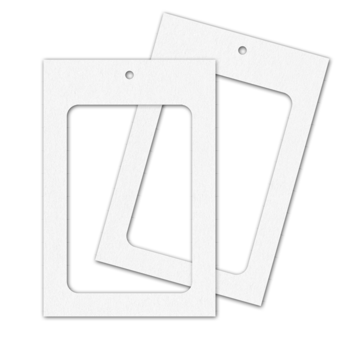 Porte-badges carton A6 double fenêtre – lot de 250 – Image 3