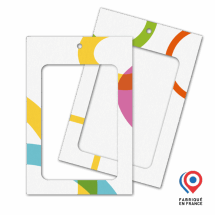 Porte badge en papier recyclé, 100% français et écoresponsable
